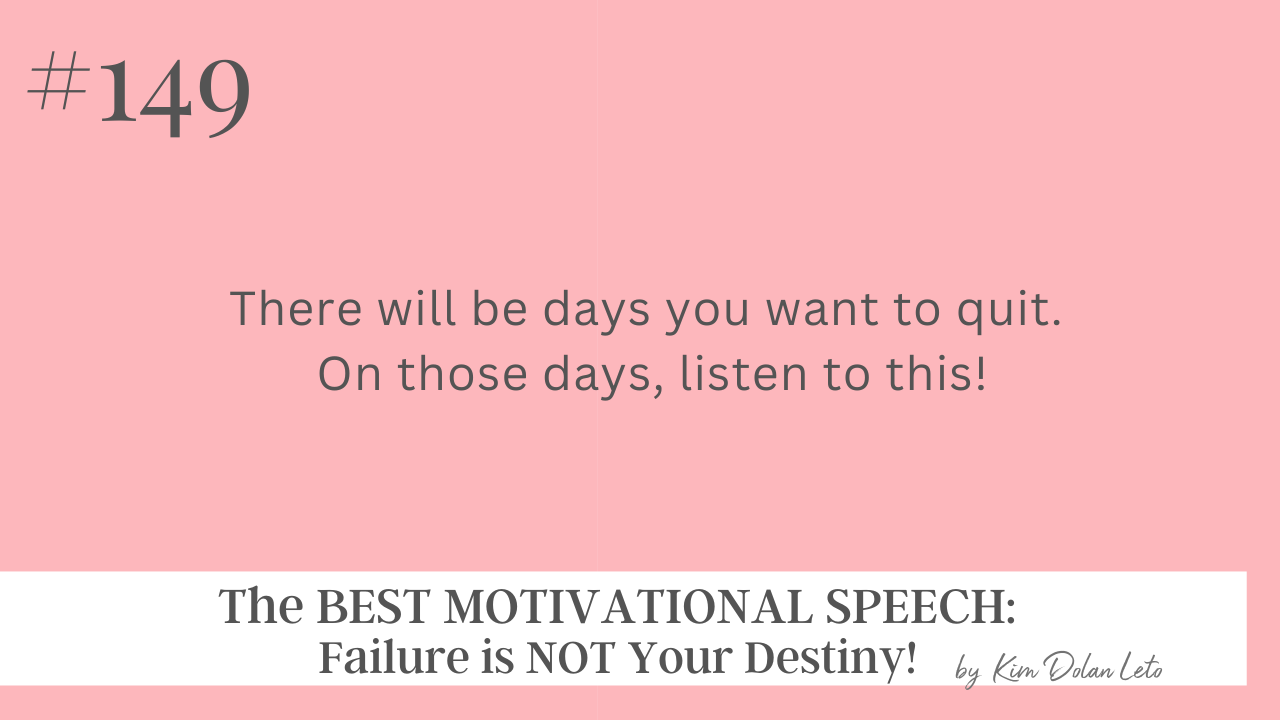 The BEST MOTIVATIONAL SPEECH: Failure is NOT Your Destiny!
